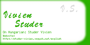 vivien studer business card